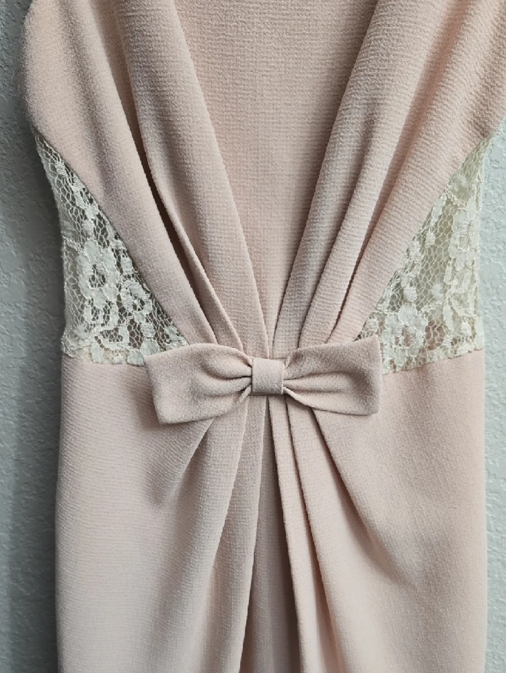 Badgley Mischka Blush Pink Sheath Dress "He Makes Me Blush" - Picture 3 of 6